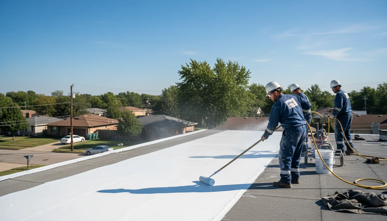 Commercial roof coating in Success, AR near me